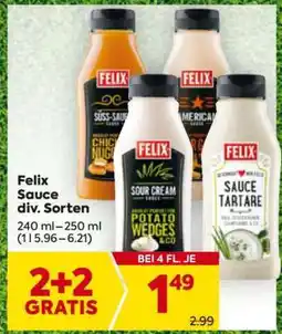 Billa Felix Sauce div. Sorten Angebot