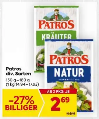 Billa Patros div. Sorten Angebot