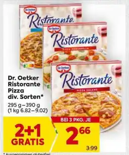 Billa Dr. Oetker Ristorante Pizza div. Sorten Angebot