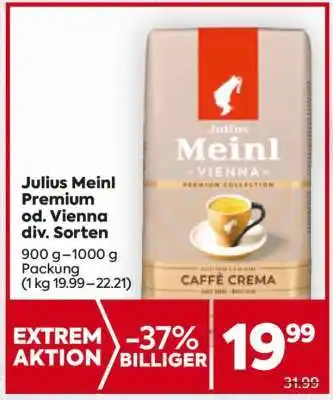 Billa Julius Meinl Premium od. Vienna div. Sorten Angebot