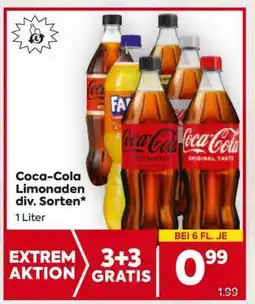 Billa Coca-Cola Limonaden div. Sorten Angebot