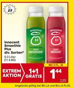 Billa Innocent Smoothie Plus div. Sorten Angebot