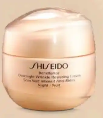 Müller Shiseido Benefiance Overnight Wrinkle Resisting Cream Angebot