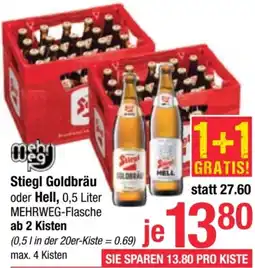 Maximarkt Stiegl Goldbräu oder Hell Angebot