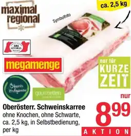 Maximarkt Oberösterr. Schweinskarree Angebot