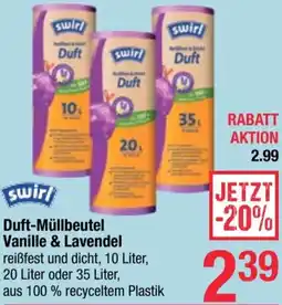 Maximarkt Swirl Duft-Müllbeutel Vanille & Lavendel Angebot