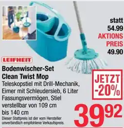 Maximarkt Bodenwischer-Set Clean Twist Mop Angebot