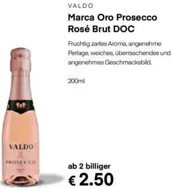 MPreis Marca Oro Prosecco Rosé Brut DOC 200ml Angebot