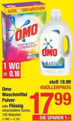 Maximarkt Omo Waschmittel Pulver oder Flüssig Angebot