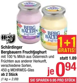 Maximarkt Schärdinger Bergbauern Fruchtjoghurt Angebot