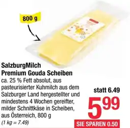 Maximarkt Salzburg Milch Premium Gouda Scheiben Angebot