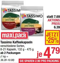 Maximarkt Tassimo Kaffeekapseln Angebot
