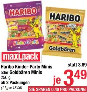 Maximarkt Haribo Kinder-Party Minis oder Goldbären Minis Angebot