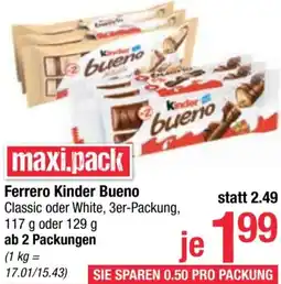 Maximarkt Ferrero Kinder Bueno Angebot