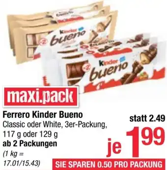 Maximarkt Ferrero Kinder Bueno Angebot