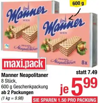 Maximarkt Manner Neapolitaner Angebot