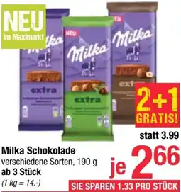 Maximarkt Milka Schokolade Angebot