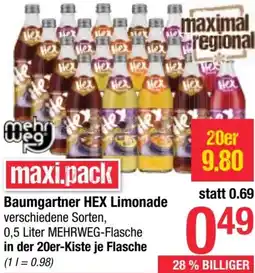 Maximarkt Baumgartner HEX Limonade Angebot