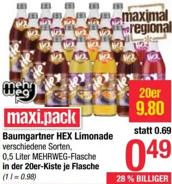 Maximarkt Baumgartner HEX Limonade Angebot