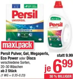 Maximarkt Persil Pulver, Gel, Megaperls, Eco Power oder Discs Angebot