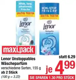 Maximarkt Lenor Unstoppables Wäscheparfüm Angebot