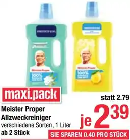 Maximarkt Meister Proper Allzweckreiniger Angebot