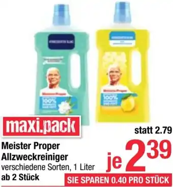 Maximarkt Meister Proper Allzweckreiniger Angebot