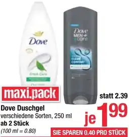 Maximarkt Dove Duschgel Angebot