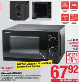 Maximarkt SHARP Mikrowelle Angebot