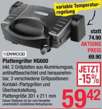 Maximarkt KENWOOD Plattengriller Angebot
