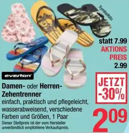 Maximarkt Everton Damen- oder Herren- Zehentrenner Angebot