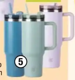 Maximarkt Tumbler mit Trinkhalm und Deckel Angebot