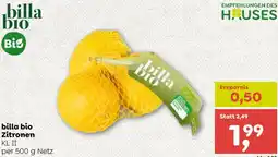 ADEG billa bio Zitronen Angebot