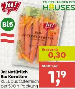 ADEG Ja! Natürlich Bio Karotten Angebot