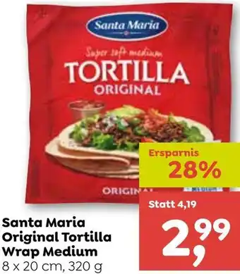 ADEG Santa Maria Original Tortilla Wrap Medium Angebot