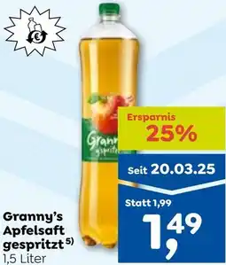 ADEG Granny's Apfelsaft gespritzt Angebot