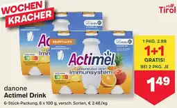 MPreis danone Actimel Drink Angebot