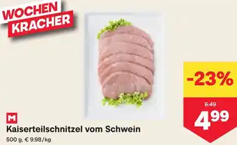 MPreis Kaiserteilschnitzel vom Schwein Angebot