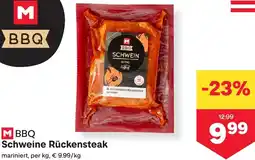 MPreis M BBQ Schweine Rückensteak Angebot