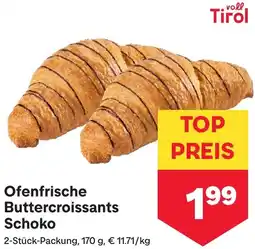 MPreis Ofenfrische Buttercroissants Schoko Angebot