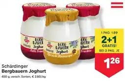 MPreis Schärdinger bergbauern joghurt Angebot