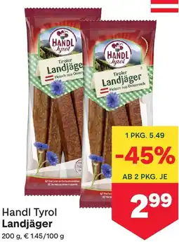 MPreis Handl Tyrol Landjäger Angebot