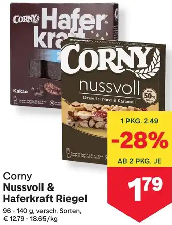 MPreis Corny Nussvoll & Haferkraft Riegel Angebot