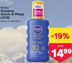 MPreis Nivea Sunspray Schutz & Pflege LSF30 Angebot