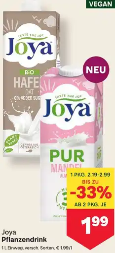 MPreis Joya Pflanzendrink Angebot