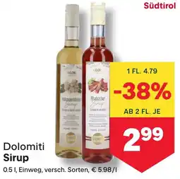 MPreis Dolomiti sirup Angebot