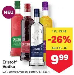MPreis Eristoff vodka Angebot