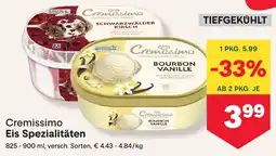 MPreis Cremissimo eis spezialitäten Angebot