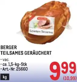 Metro Berger teilsames geräuchert Angebot