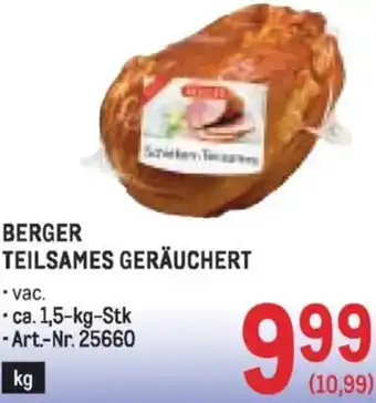Metro Berger teilsames geräuchert Angebot